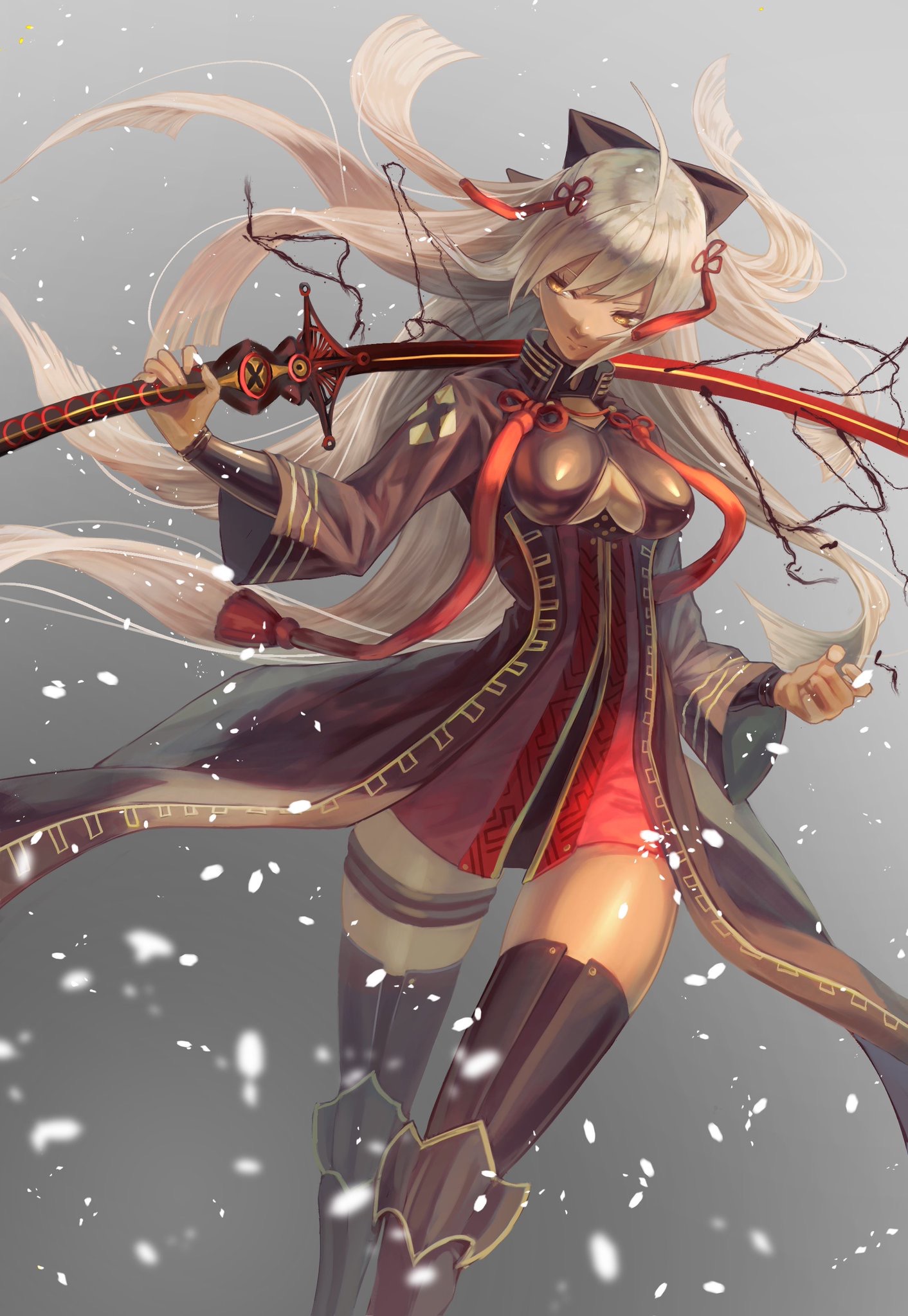 makitoshi0316 fate/grand order okita souji (alter) (fate) armor garter